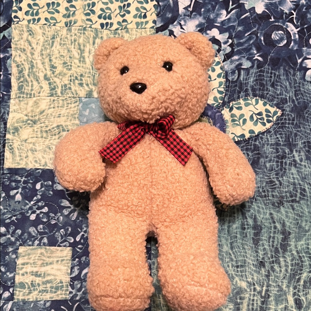 Vintage Hallmark Cards 9” Teddy Bear with Red Bow- EUC